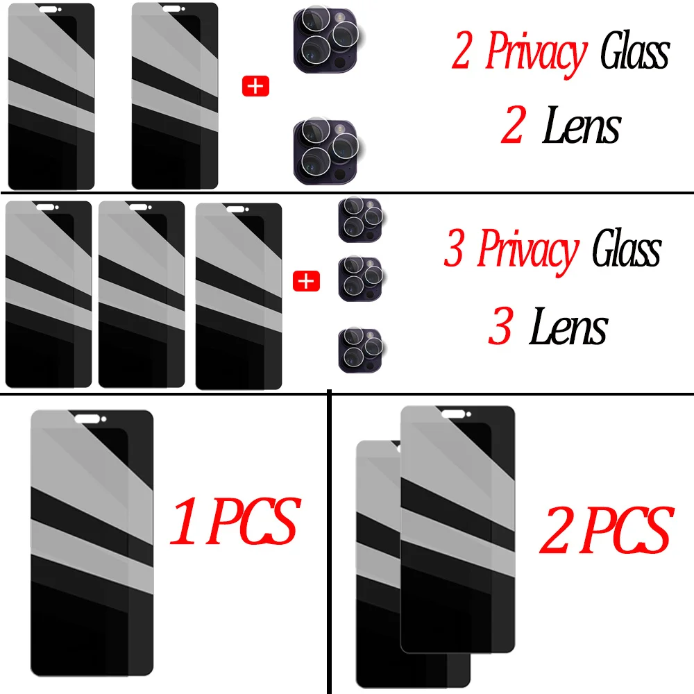 Anti Privacy Vetro temperato dla iPhone 16 15 14 13 12 11 Pro Max Screen Protector Anti-Peep iphone i14 pro max vetro Bravo