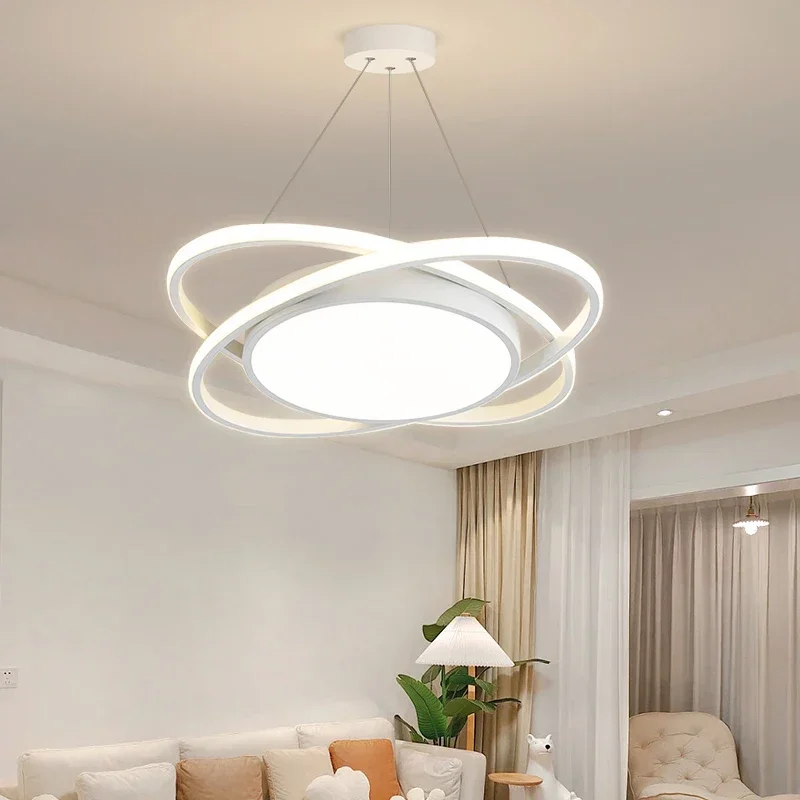 Modern LED Pendant Light Chandelier for Living Dining Room Bedroom Intelligent Ceiling Lamp Home Decor Indoor Lighting Fixture