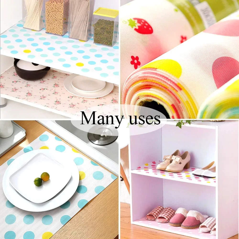 3M Reusable Drawer Mat Cabinet Wardrobes Closets Liners Waterproof Moisture-proof Kitchen Tablecloth Sticker Household Table Pad