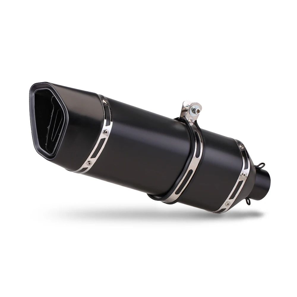 SXLL 51Mm Universal 470mm Long Motorcycle Exhaust Silenciador End Tail Silenciador Tube Racing Exhaust Ninja400 R3 R6 CBR400R Gs
