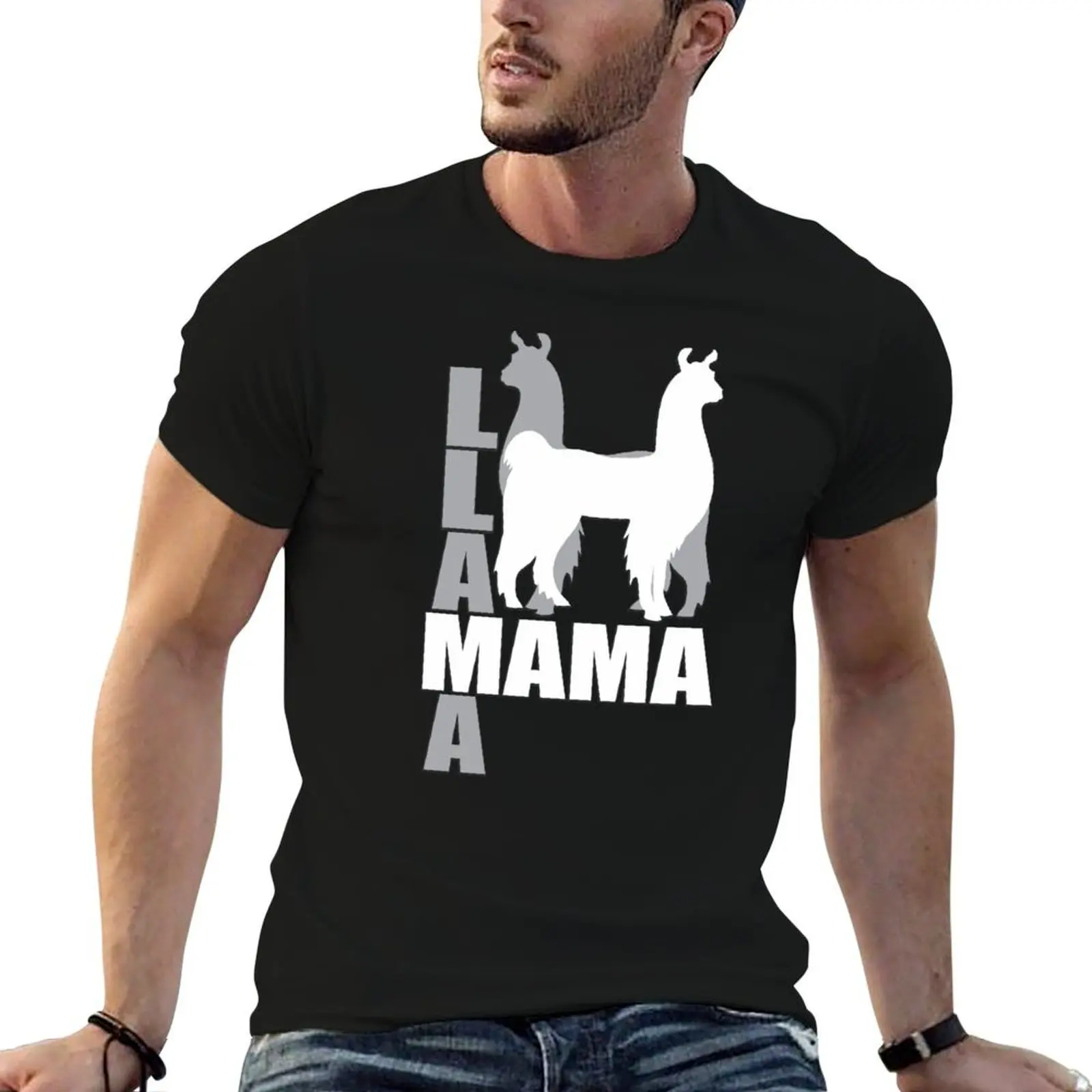 

Llama Mama NickerStickers on Redbubble T-Shirt topping graphic t shirts T-shirt men