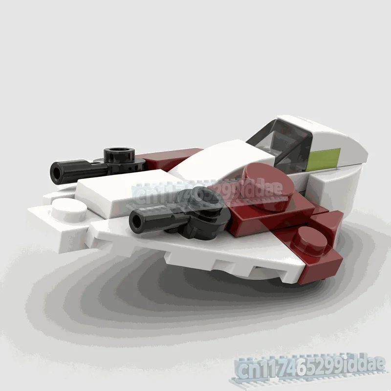 28PCS Micro Scale Starfighter Space Battle Model Custom Puzzle Building Blocks DIY Assembly Toy Collection Gifts Creative Decor