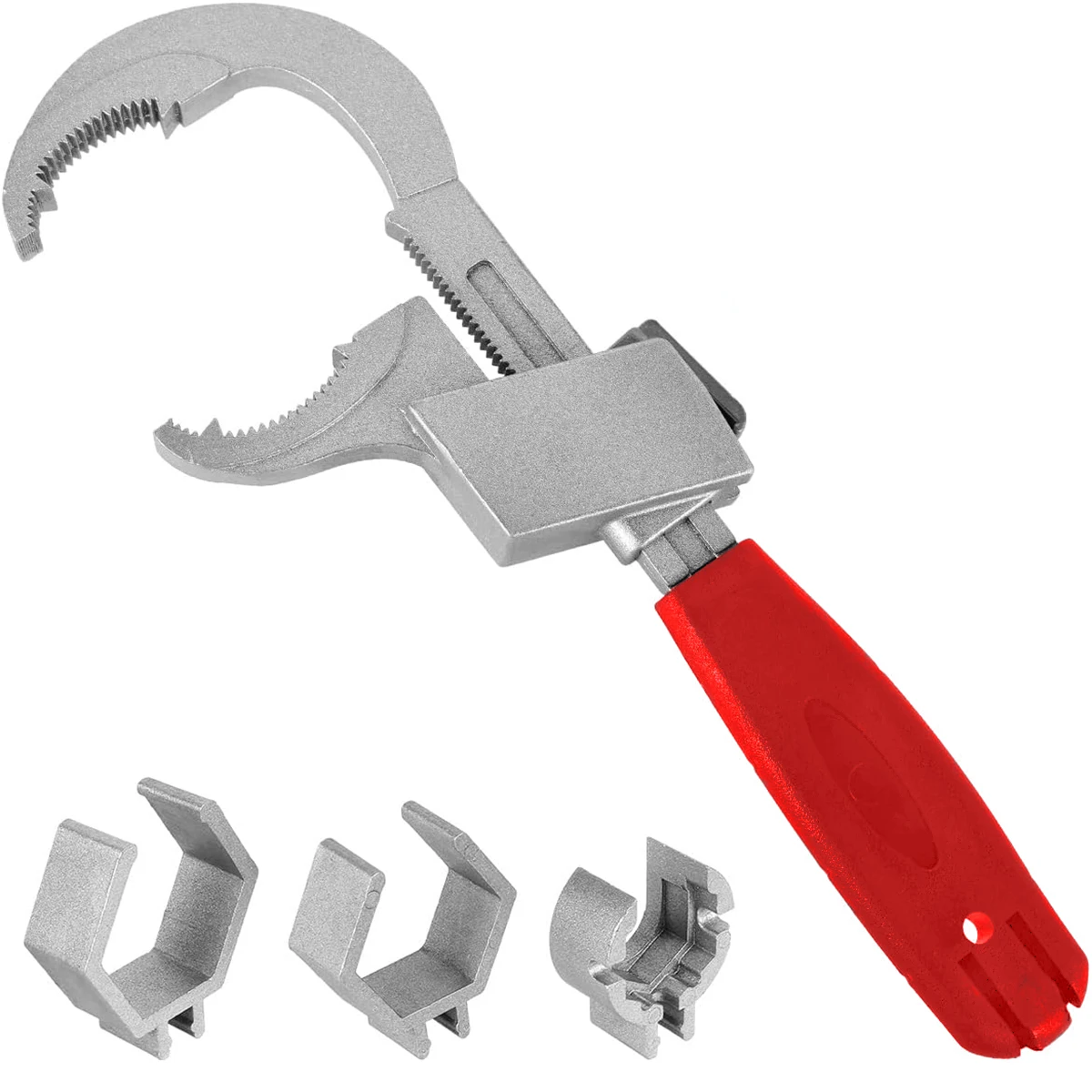 Universal Adjustable Wrench 80mm Open-ended, used for Dismantling Assembling Sanitary Ware and Furniture,Pipeline Maintenance