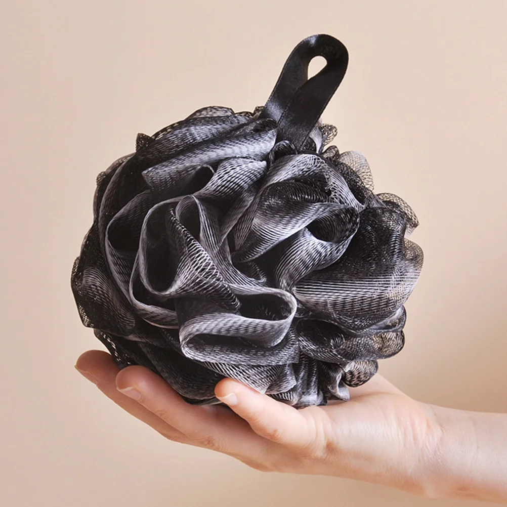 

4pcs Bamboo Charcoal Bath Sponge Balls Exfoliating Shower Loofahs Foaming Mesh Body Scrubbers Travel Home Hotel Gift Keratin