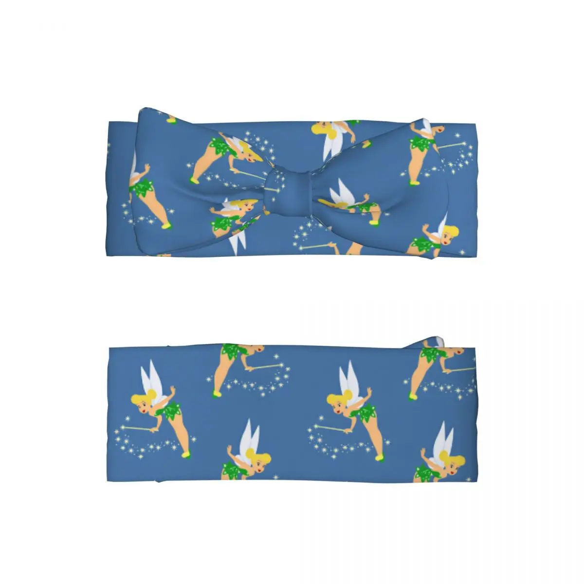 Baby Girls Bow Headband Tinker Anime Bells Turbans Cute Trendy Comfy Elastic Print Headwrap