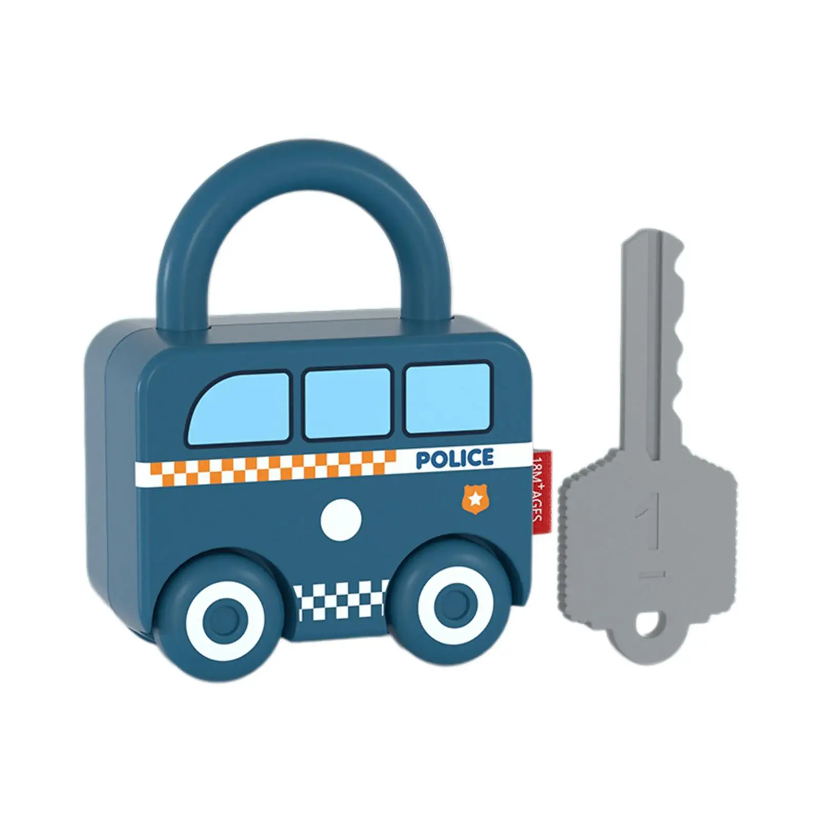 Kids Learning Toy Montessori Lock Unlock Game Car Shape Busy Board Accessory for Toddlers Early Development Educational Activity