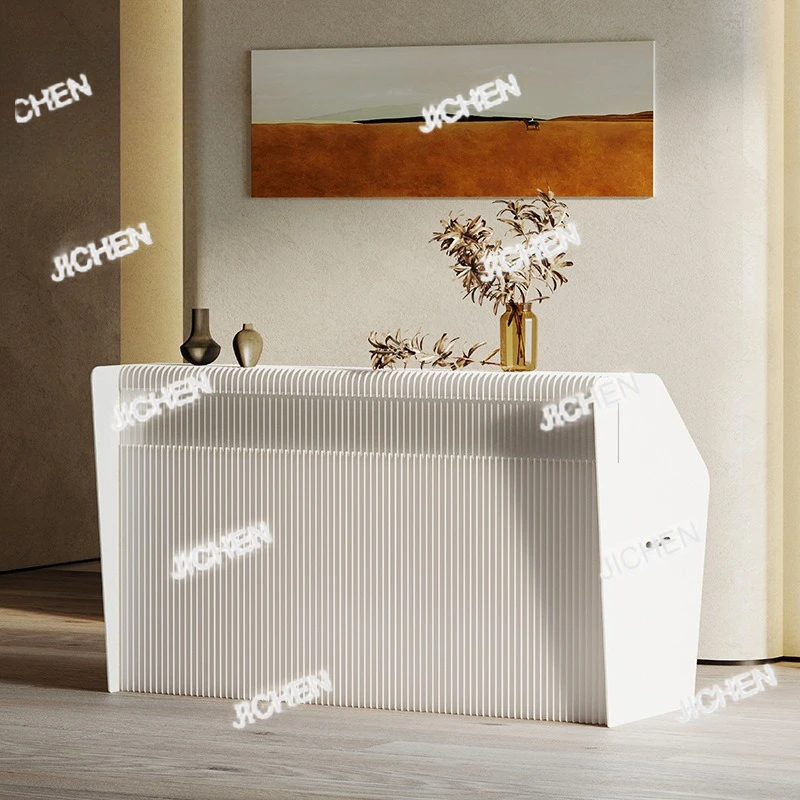 

ZQ Front Desk Display Stand High And Low Running Water Stand Rectangle Display Stand Floor To Floor Nordic Display Table
