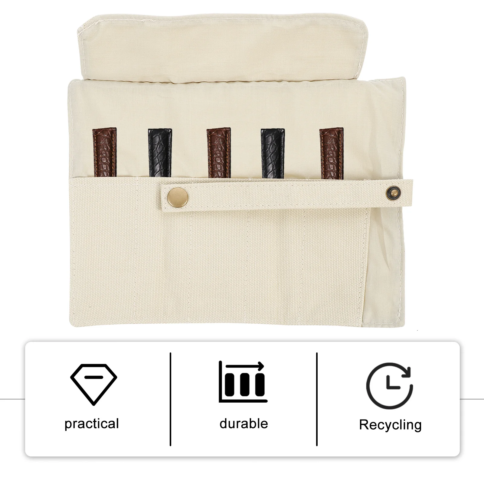 

Bag 5 Slot Foldable Travel Roll Case For Storage Roll Watches Accessories Watch Watch Storage Bag Organizer