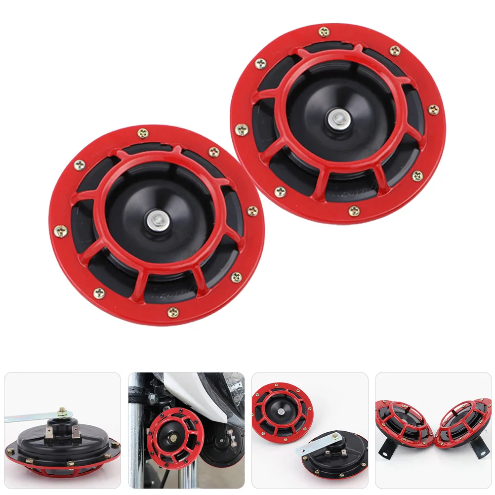 

2pcs Loud Car Air Horn Kit For Truck Motorcycle Waterproof Horns Compatible With 12V Vehicles Big Speaker For Harsh Weather