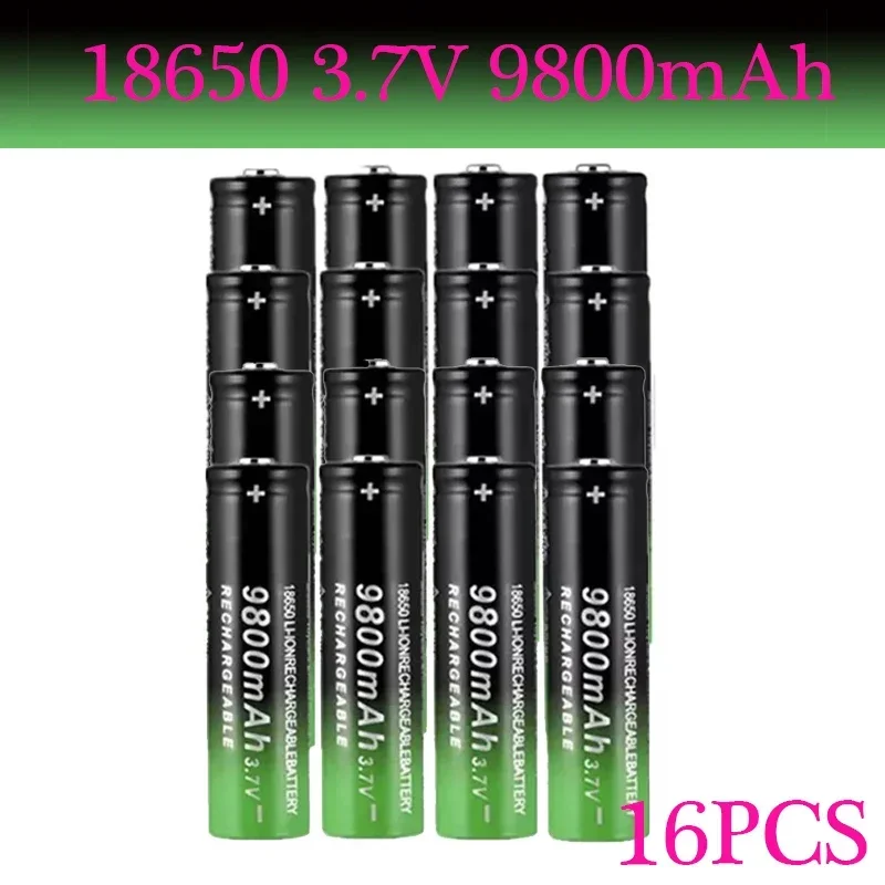 

2/4/6/8/10/20PCS New Fast Charging 18650 Battery High Quality 9800Mah 3.7V 18650B Li-Ion Flashlight Batteries