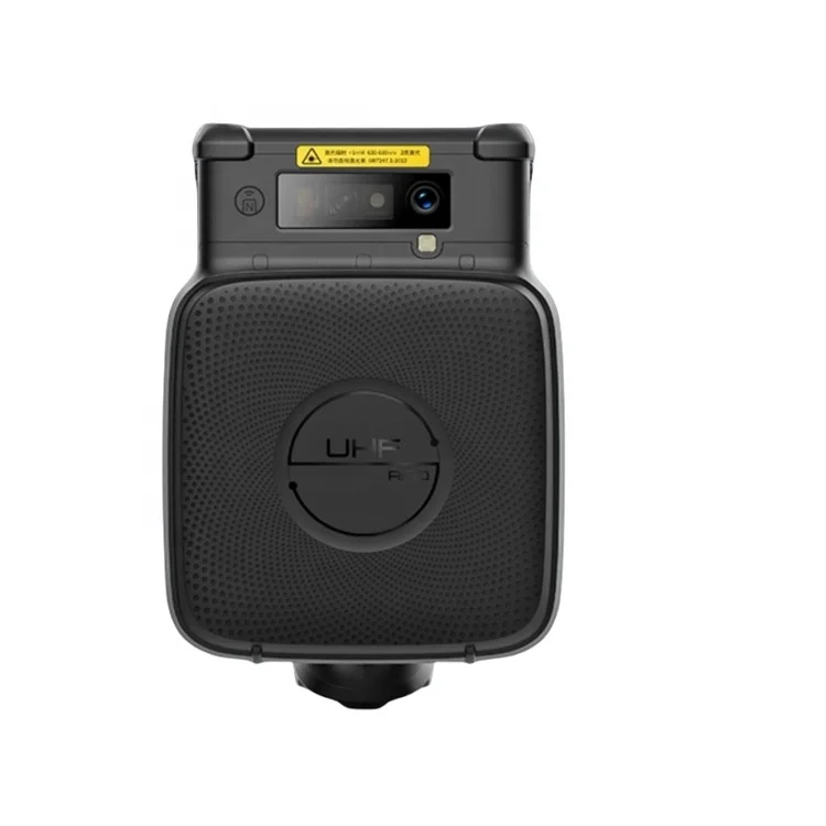 Pembaca RFID UHF Portabel Jarak Jauh NFC HF 13.56 900Mhz Pembaca RFID Genggam Pemindai Laser Mesin Adaptif yang Dapat Disesuaikan