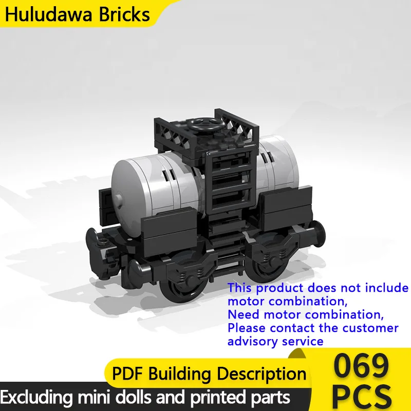 

Модель городской автомобиль MOC, строительные кирпичи, мини-4-колесный серый танкер, автомобиль, модульная технология, детские праздничные подарки, сборка игрушек, костюм