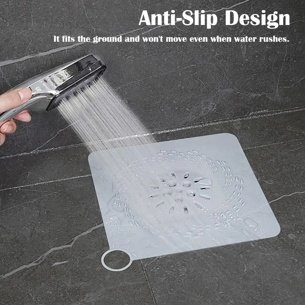 2024 Silicone Deodorant Pad Non Slip Anti-insect Water Hair Stopper Household Kitchen Sewer Cover Toilet