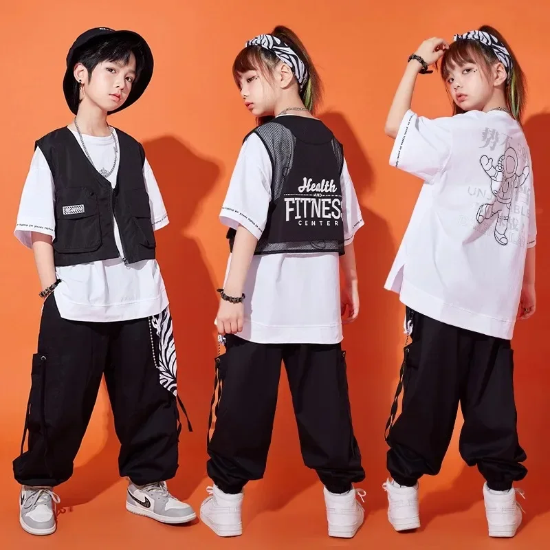 Hip-hop Costumes, Boys' Hiphop Suits, Drum Set Waistcoat Suits,new Kids Street Weat Dance Clothes