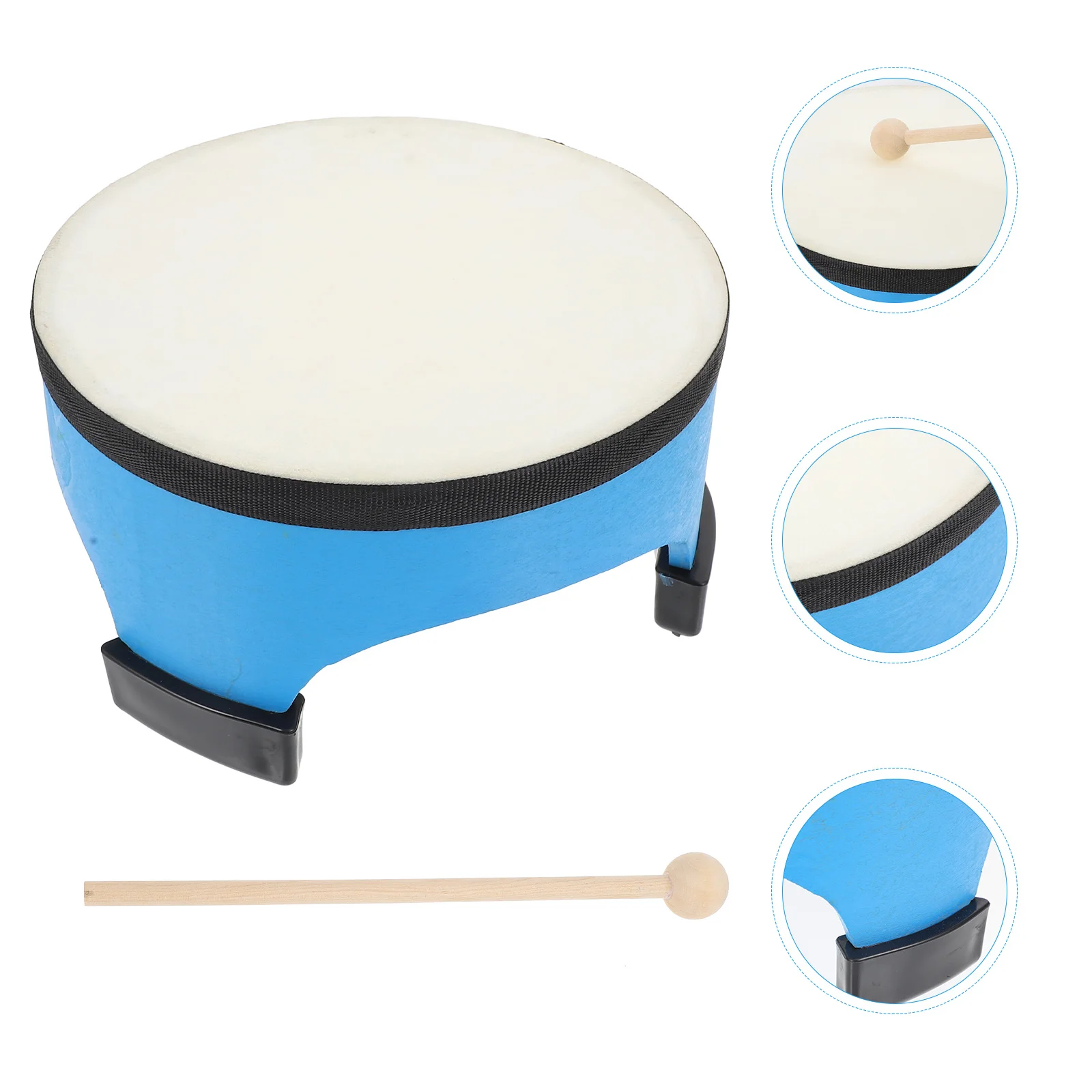 Sheepskin Bass Drum Musical Toy Puzzle Percussion Instrument Toddler Child for Kids