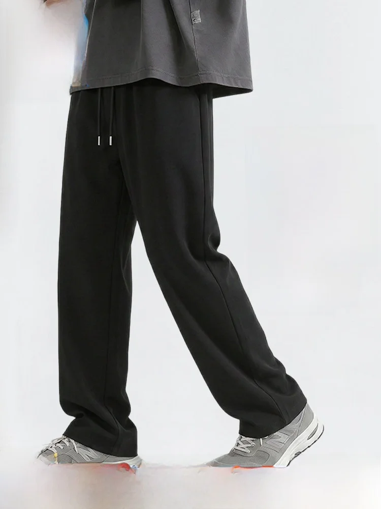 

Jeanswest Ice Silk Men's Summer Qui Dry Sports Pants Straight Leg Thin Model Casual Trousers Faionable Loose Elastic Waist