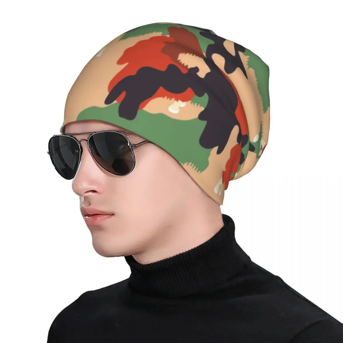 

Швейцарские армейские камуфляжные шапки Skullies, теплые осенне-зимние уличные шапки, вязаные шапки для мужчин, женщин и взрослых