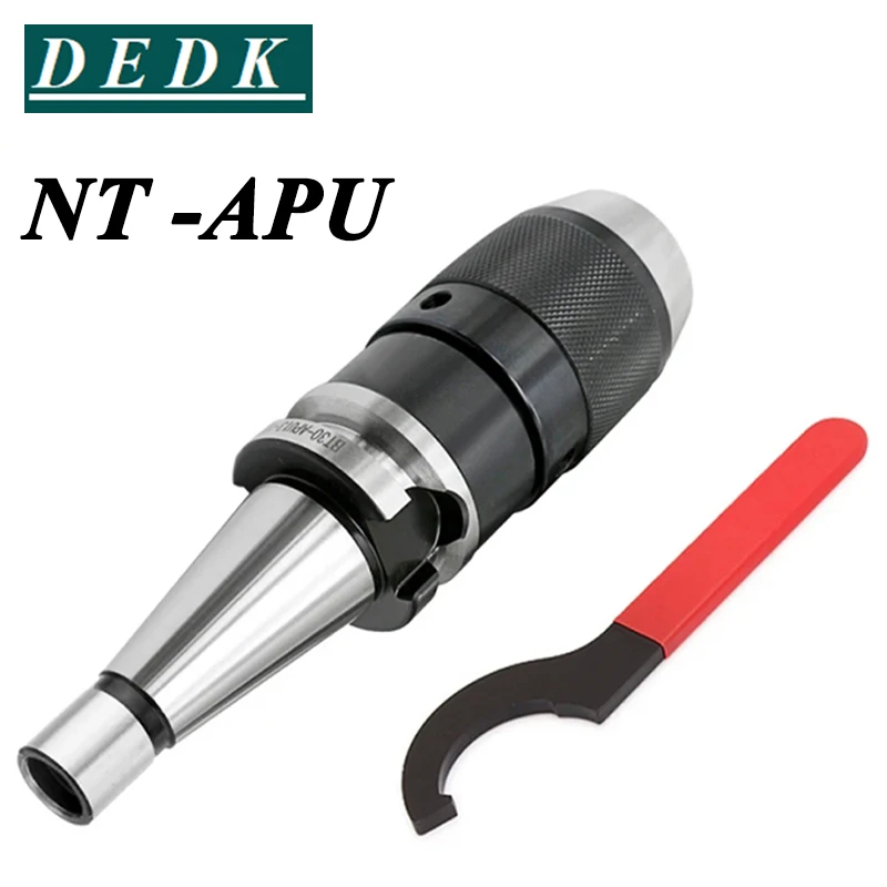 1PC New NT30 NT40 APU13 APU16 Self-tightening chuck handle and Give a wrench for connecting drill chuck for CNC machine tools