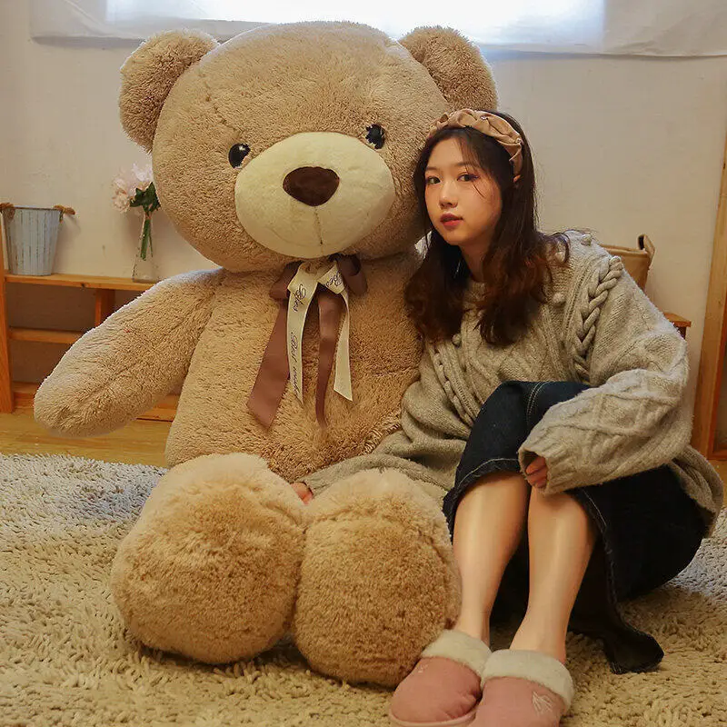 Stuffed Plush Animals Giant Teddy Bear Plush Stuffed Animal Birthday Gift Hug Pillow Sleeping Pillow Oversized Soft Cuddly Toy