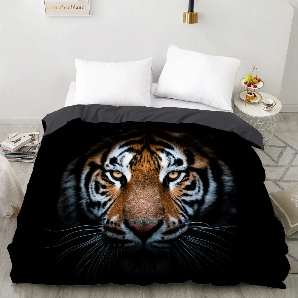 3D Duvet cover QuiltBlanketComfortable Case Luxury Bedding 135 140x200 150x200 220x240 200x220 for Home animal tiger