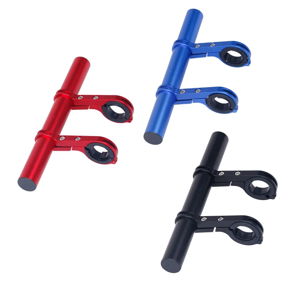 

20 Cm Bike Extension Mount Double Handlebar Extender Holder Aluminum Alloy Bracket
