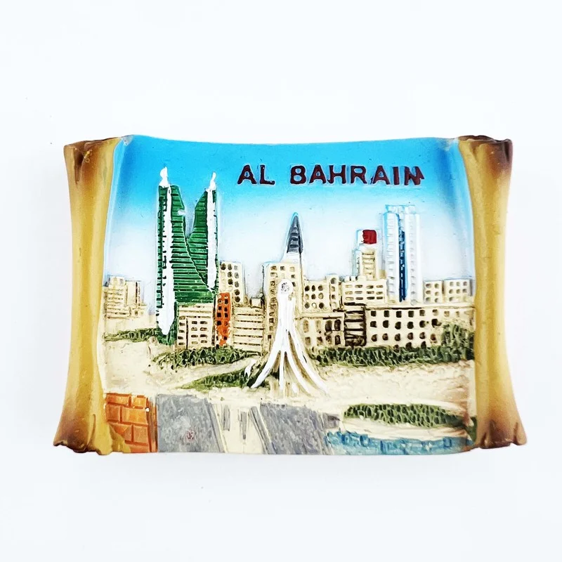 Bahrain turismo lembranças geladeira adesivos presentes de casamento decoração para casa bahrain viajar adesivos magnéticos para geladeira