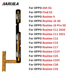 Power Volume Button Flex Cable For Oppo A94 5G Find X3 Realme 9 10 Pro C11 2020 2021 C12 C15 C17 C21Y C25 C25Y C30 C33 C25