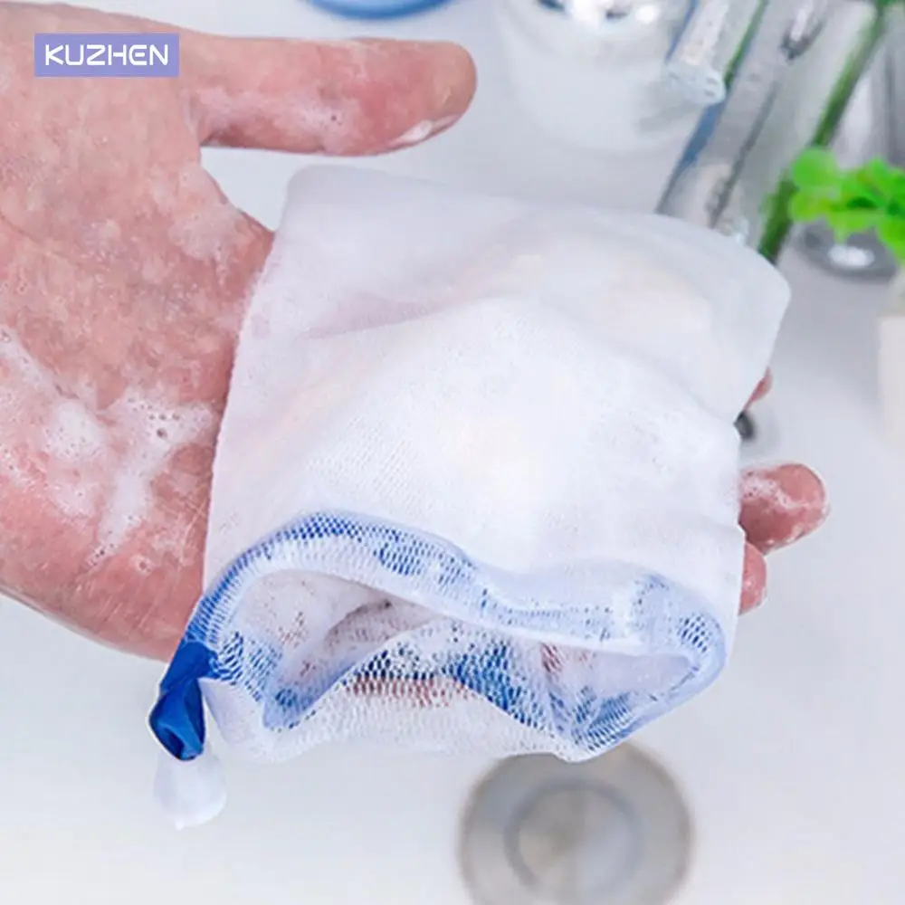 

Wholesale New 5Pcs Practical Soap Blister Mesh Soap Net Foaming Net Easy Bubble Mesh Bag Popular Bath & Shower Skin Care Hot