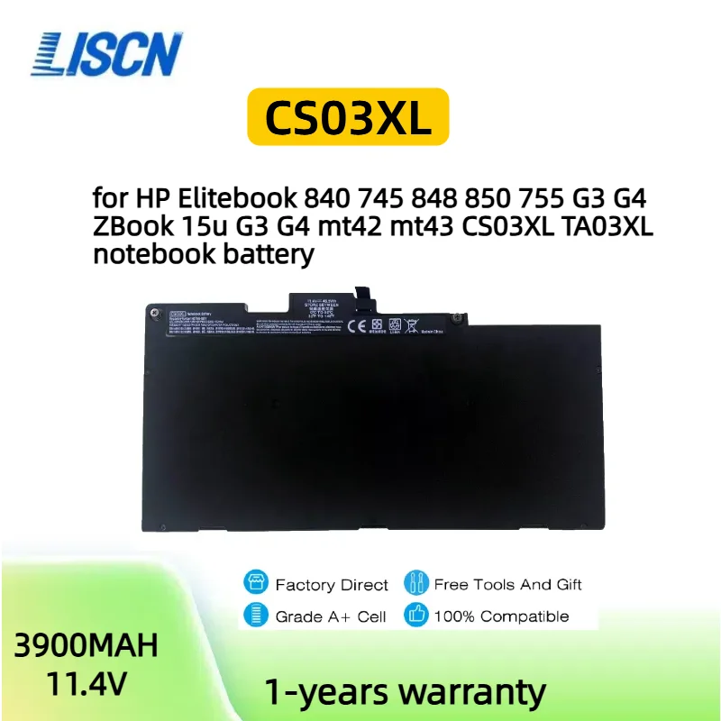 

CS03XL Battery for HP Elitebook HSTNN-UB6S 800231-141 800513-001 ZBook 15u G3 G4 Series 745 755 840 850 G3 G4 for HP Elitebook