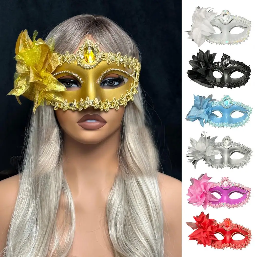 Masque en maille plastique, coussin facial élégant en dentelle pour femmes, Costume de bal vénitien avec Masque pour les yeux, carnaval Sexy pour Mardi
