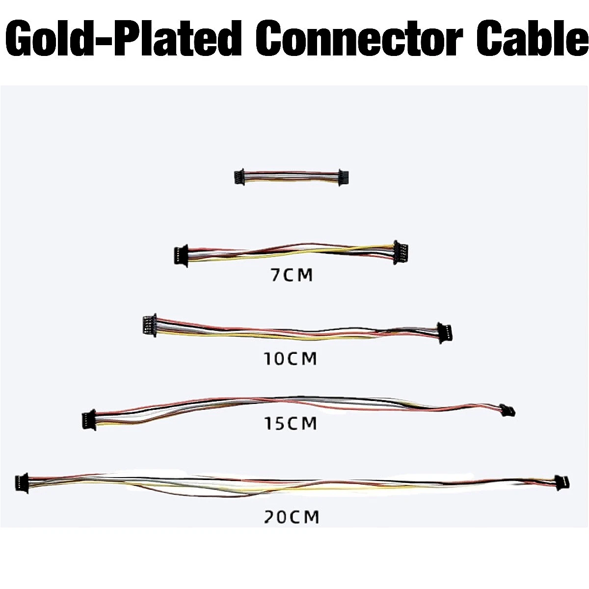 

Позолоченный соединительный кабель 6P для воздушного блока DJI O3 O4 и контроллера полета F4 F7, проводка с прямой вилкой 4/7/10/15/20 см для дрона FPV