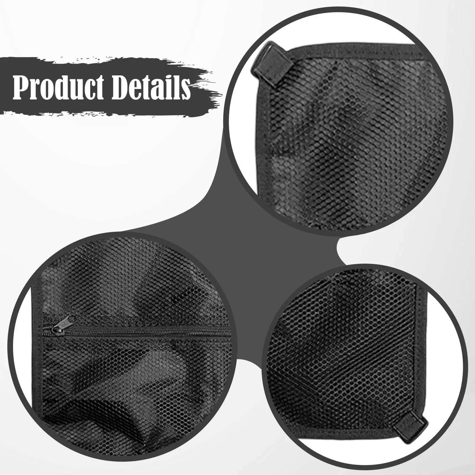 حقيبة سطح السفينة متعددة الاستخدامات، حقيبة تخزين شبكية بسحاب للأنشطة الخارجية والتجديف وركوب الأمواج والقوارب