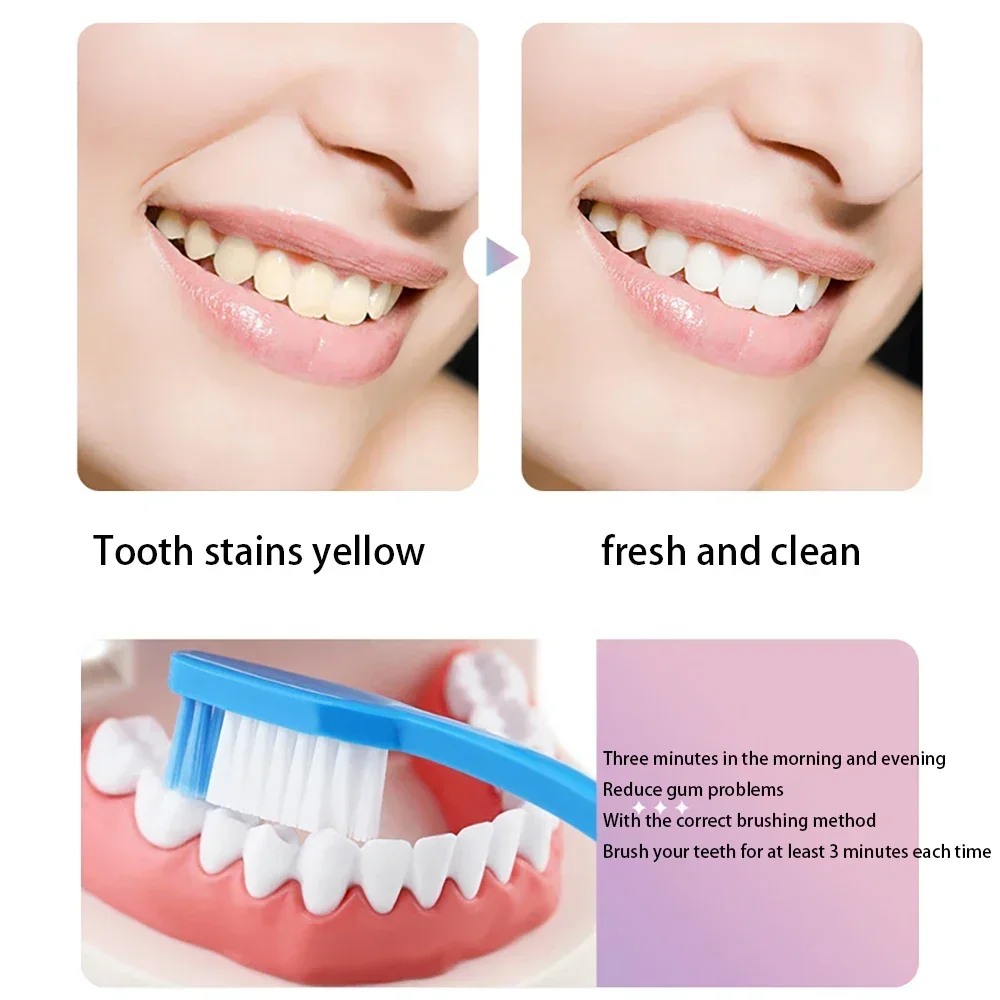 Pasta de dientes blanca deslumbrante, pasta de niacinamida para eliminar el mal aliento para eliminar las manchas de los dientes, blanqueamiento dental