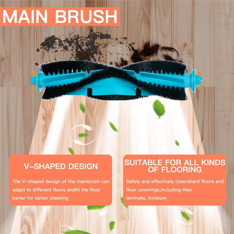 A01M-For Ultenic D10 Robot Vacuum Cleaner Main Side Brush HEPA Filters Mop Cloth Replacement Parts Accessories