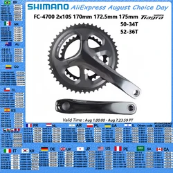 Shimano Tiagra 4700 Crankset 10Speed 165mm/170mm/172.5mm/175mm 50-34T 52-36T Road Bike Bicycle Crank 2x10s Bicycle Chainwheel