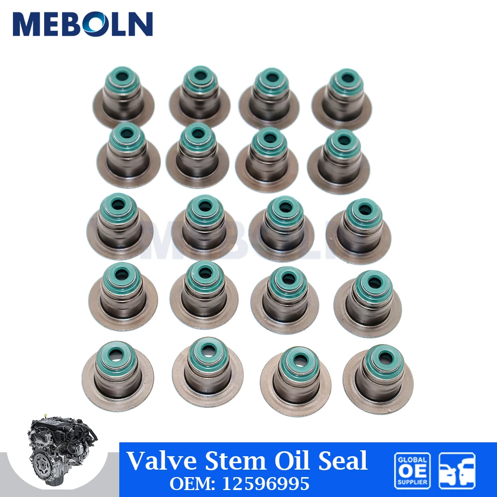 

16 шт. сальников клапанов двигателя для Chevrolet Colorado, GMC Hummer H3, Isuzu I-370, GM 3.7L L5 GAS, автоаксессуары, артикул 12596995