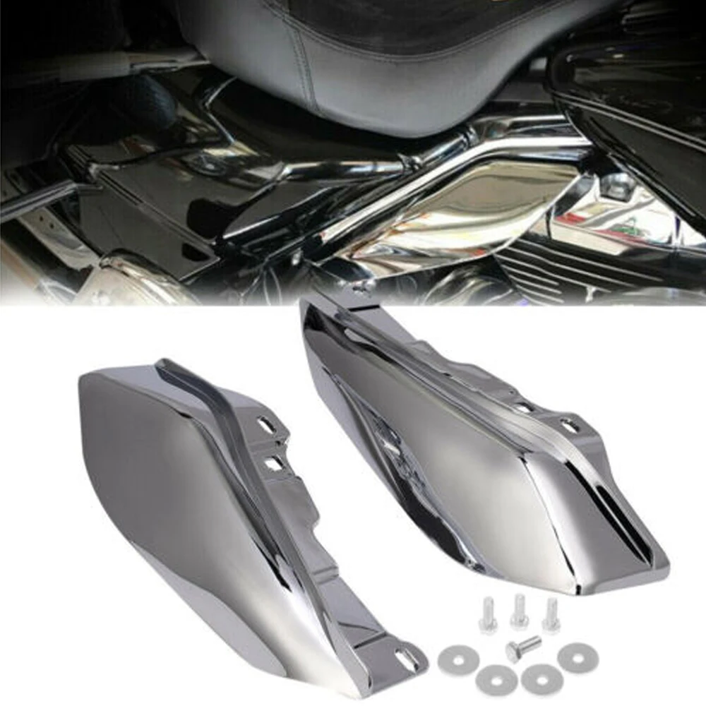 Chrom-Motorrad-Motoren-Hitzeschild, Luftabweiser, Mittelrahmenverkleidung für Harley Touring Street Glide FLHX 2009–2016