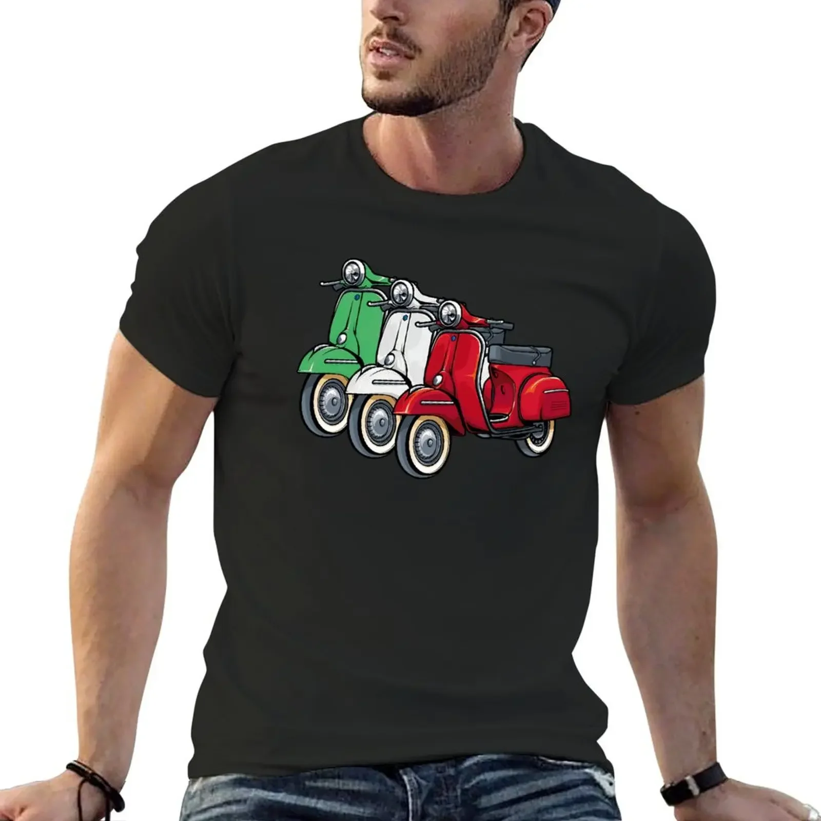 Italy Classic Scooter Moped Bike Retro Love Vintage T-Shirt cute clothes anime t shirts mens shirts graphic tee