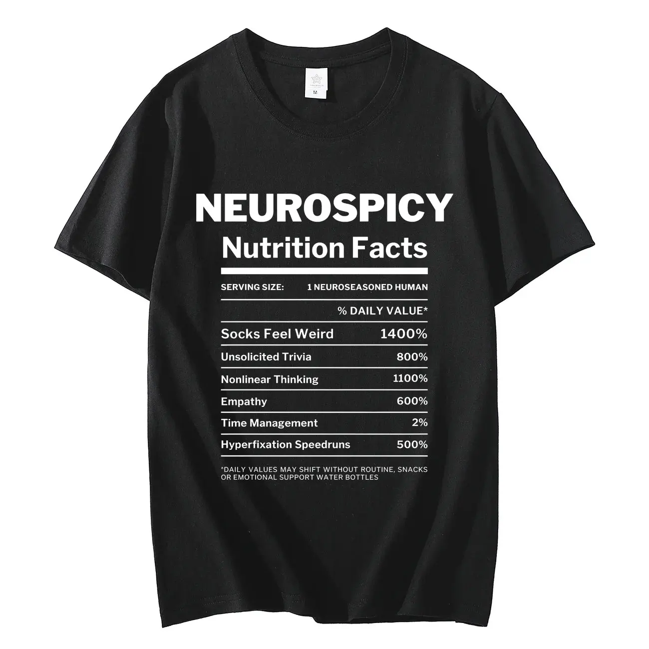 

Funny Neurospicy T-shirt Men Women Summer Casual Fashion Short Sleeve T-shirts High Quality Cotton Oversized T Shirt Streetwear