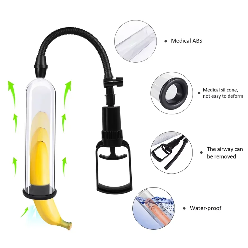 Penispomp Penis Extender Speeltjes voor Mannen Mannelijke Masturbator Vacuümpomp Penisvergroting Enhancer Dick Trainer Massager Ring 18
