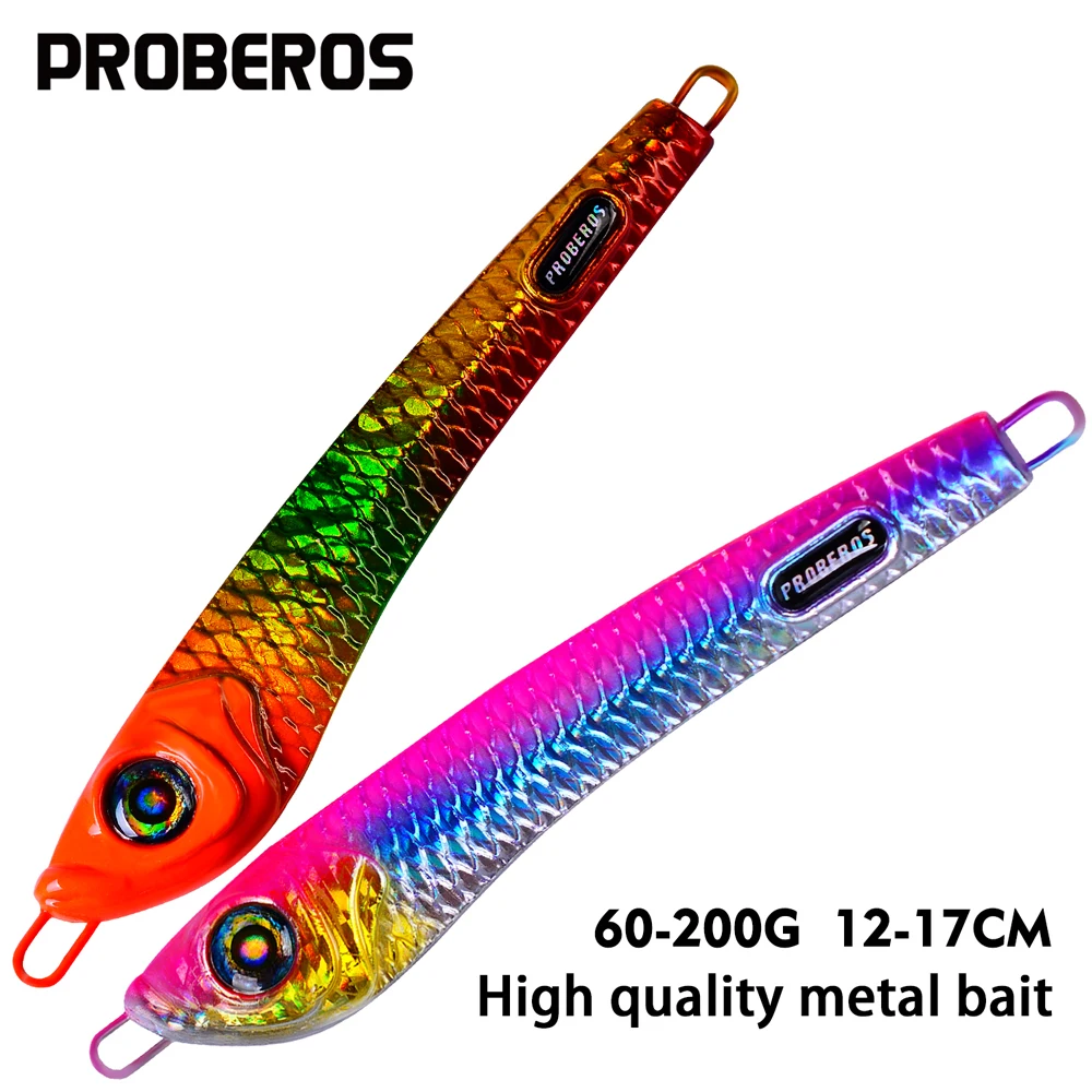 

PRO BEROS Hard Isca Artificial Bionics Bait Weight100-200g Sea Boat Sinking Lures Metal Jig Fishing Lure For Whopper Pike Fish