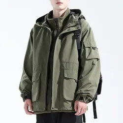 Three in One Detachable Assault Jacket for Men Cotton Padded Jacket Trendy Cotton Jacket Trendy Jacket