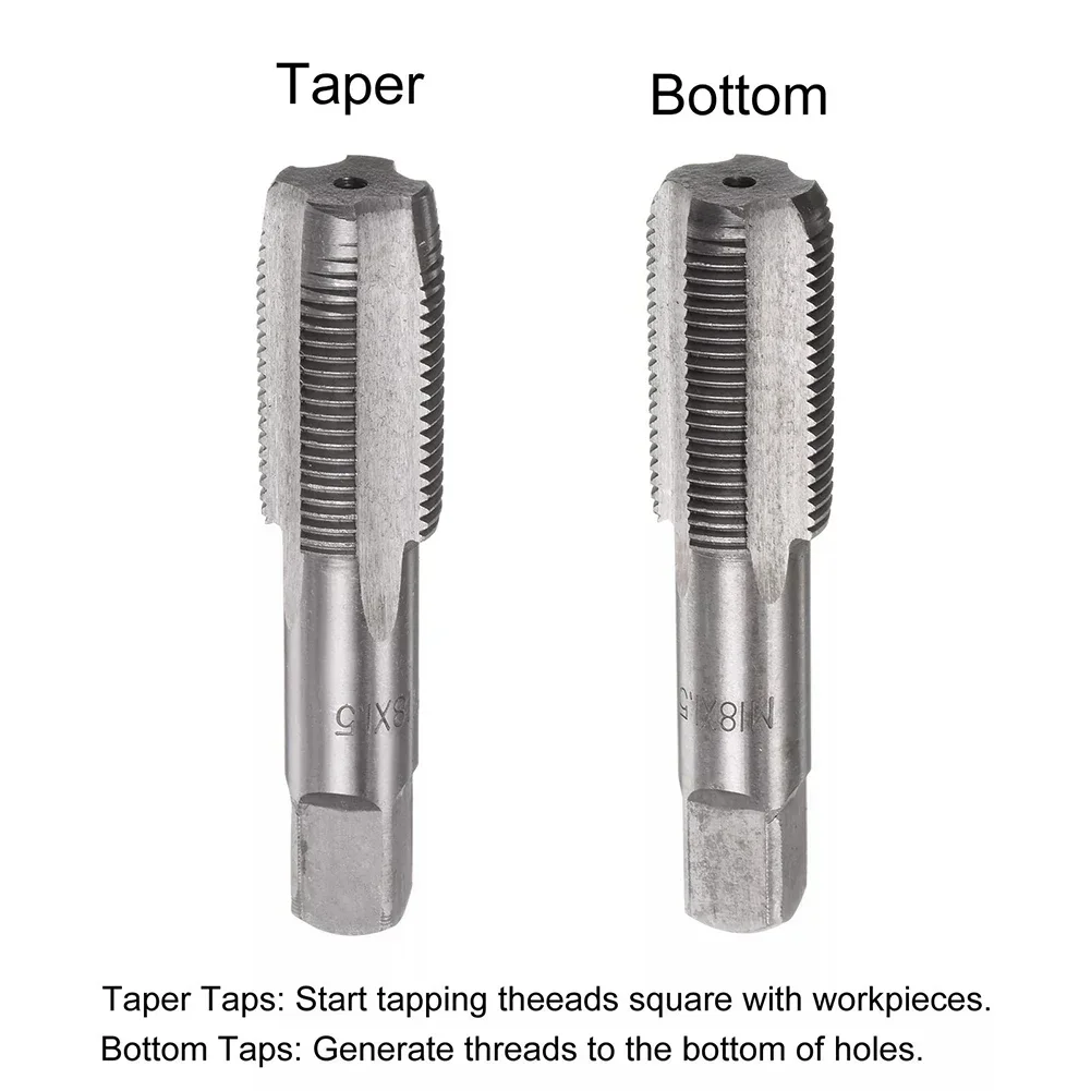 2pcs M18-x1.5 Tap RH Threading Tool M18- X 1.5mm Metric Thread Tap Right Hand M18- X 1.5 Tool Set Drill Tools