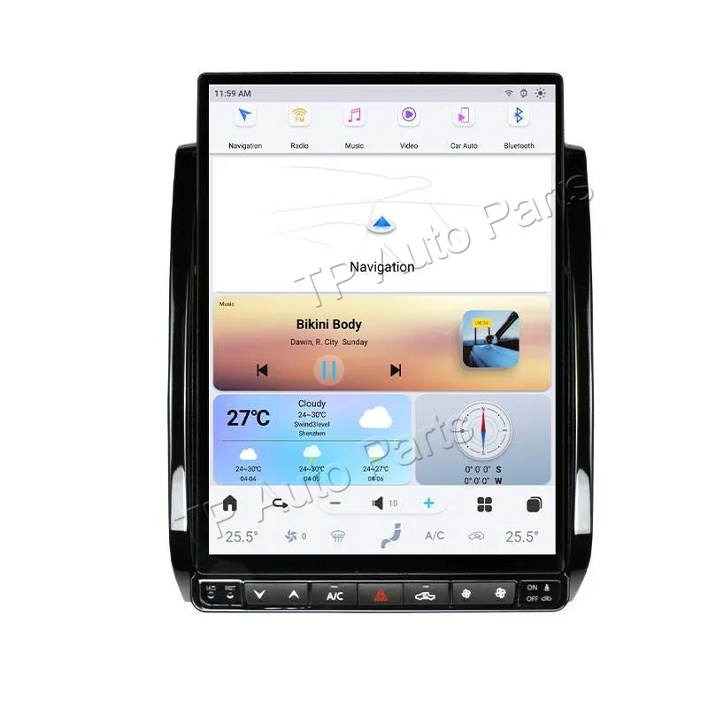 TP Auto Parts Auto Stereo Android 13 Screen For Toyota Tacoma 2005-2014 Car GPS Navigation Multimedia Player Radio Music Satnav