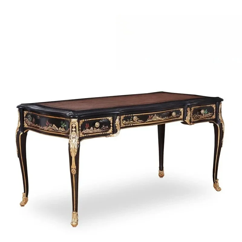 

Скандинавский элитный ретро-стол, французская учебная мебель, окрашенный письменный стол, письменный стол