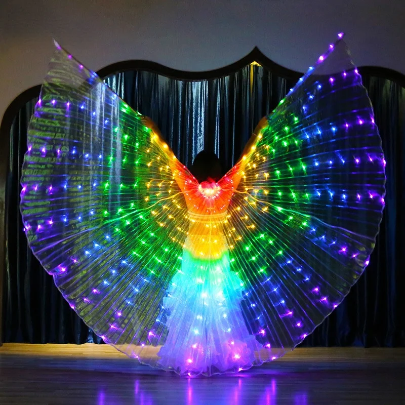 Luminous Toys LED Small Butterfly Wings Children's Cloak Belly Dance Costume Props Wings Children's Luminous Toys