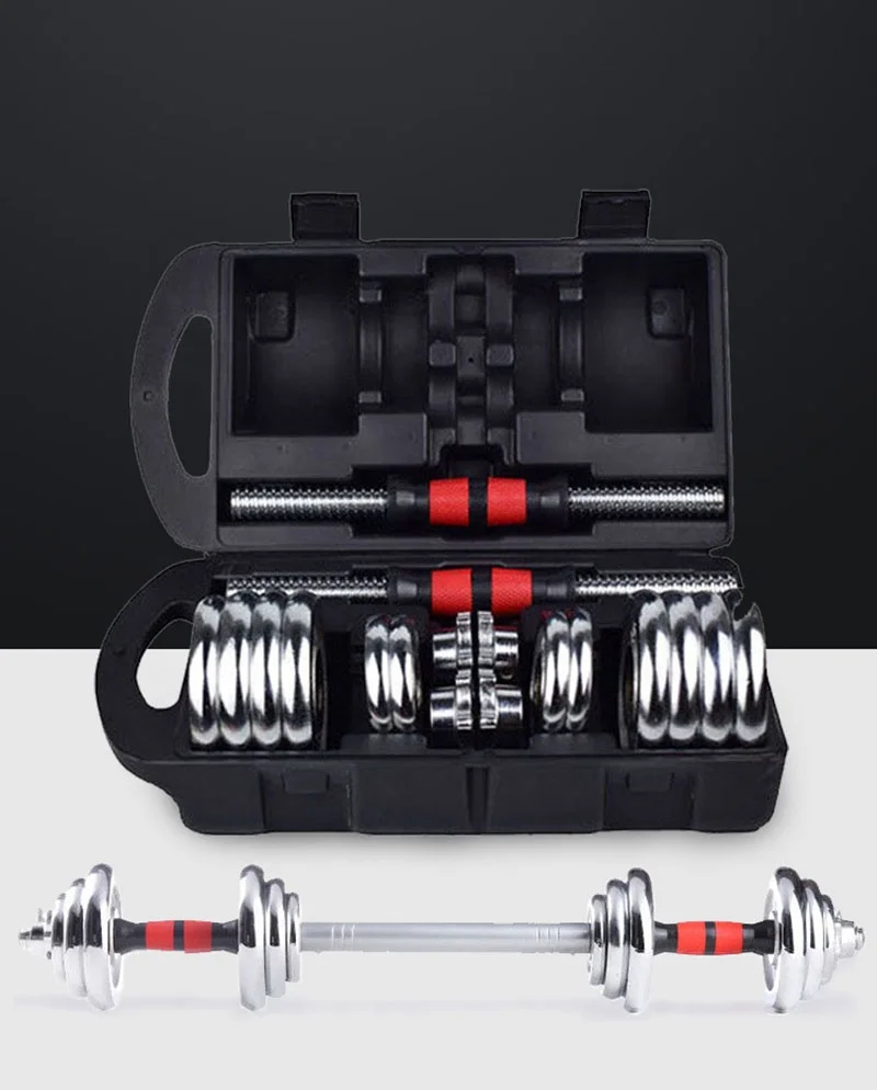 Gym Strength Power Training Good Control Strong Man Quick Lock Electroplating 15 Kg Weight Commercial Adjustable Dumbbell Sets