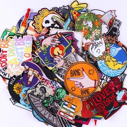 10/20/30/50PCS Random Mixed Cartoon Patch Iron on Patches For Clothing Thermoadhesive Patches DIY Stickers for Jackets Appliques