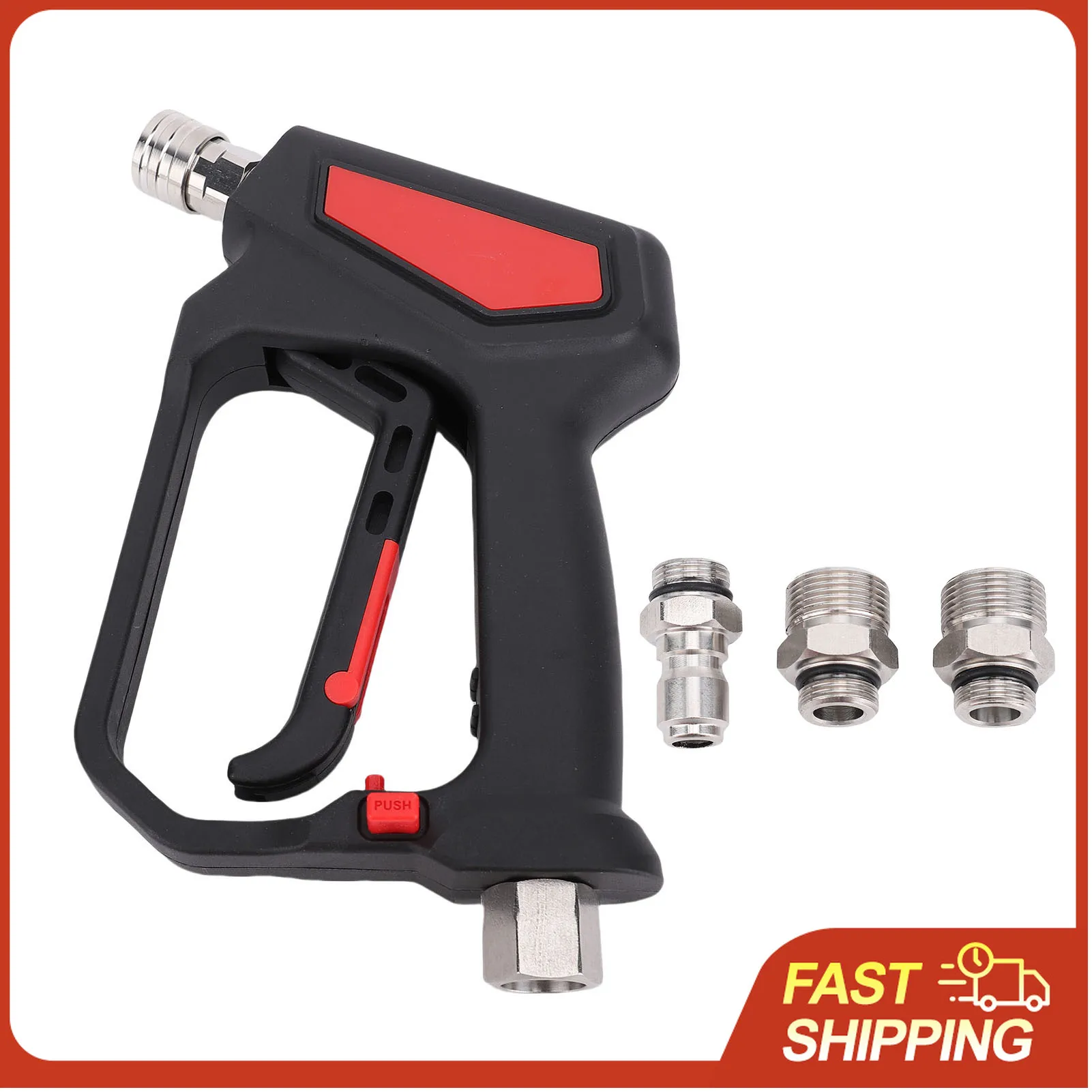 

Пистолет для мойки высокого давления 10.5 GPM, 5800 PSI, мощный распылитель высокого давления с коннекторами M22-14, M22-15, 3/8