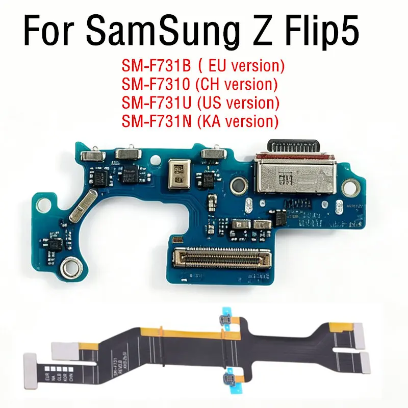 mainboard-connector-lcd-back-cover-sticker-charging-flex-cable-for-samsung-z-flip5-f731-usb-main-display-spin-axis-cable